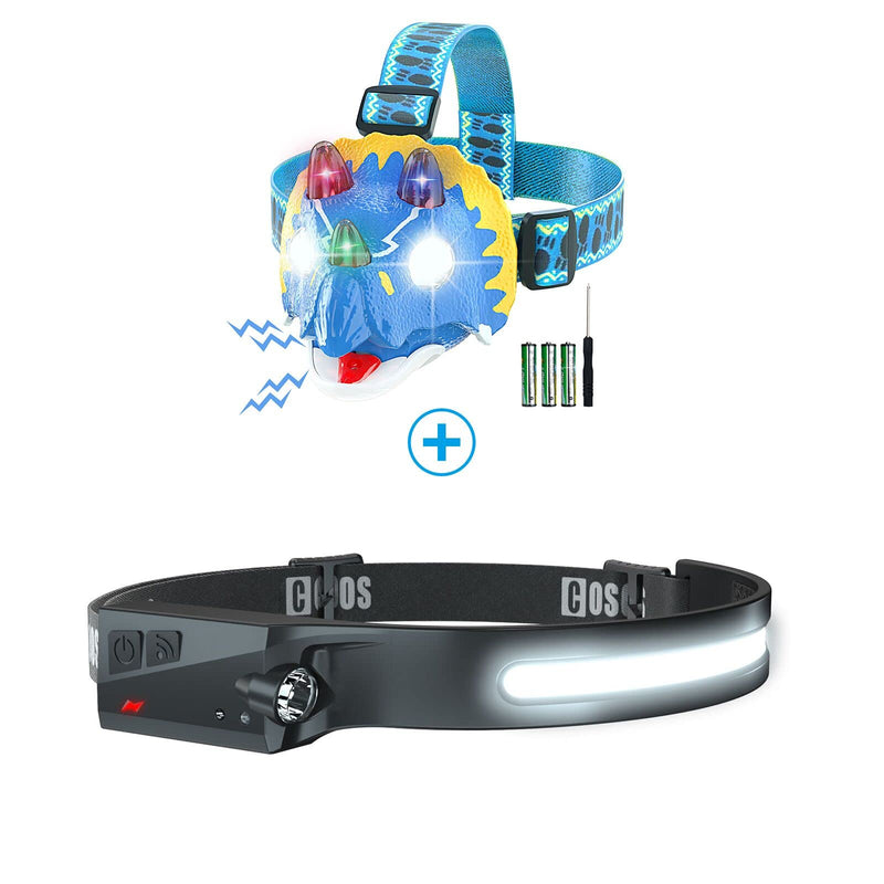 COSOOS Headlamp & Rechargeable Headlamp for Adults