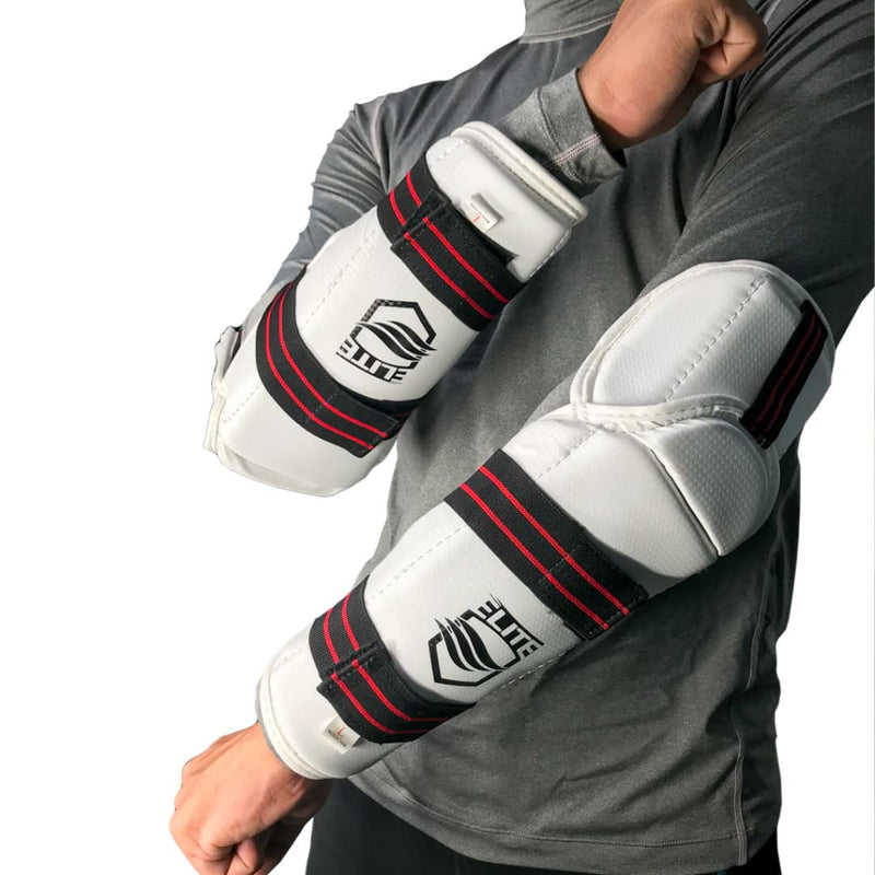 ELITE – Taekwondo Forearm & Elbow Guard. Kids & Adults Sizes (TKD Protector) - Comfortable, Lightweight, & Protective Medium