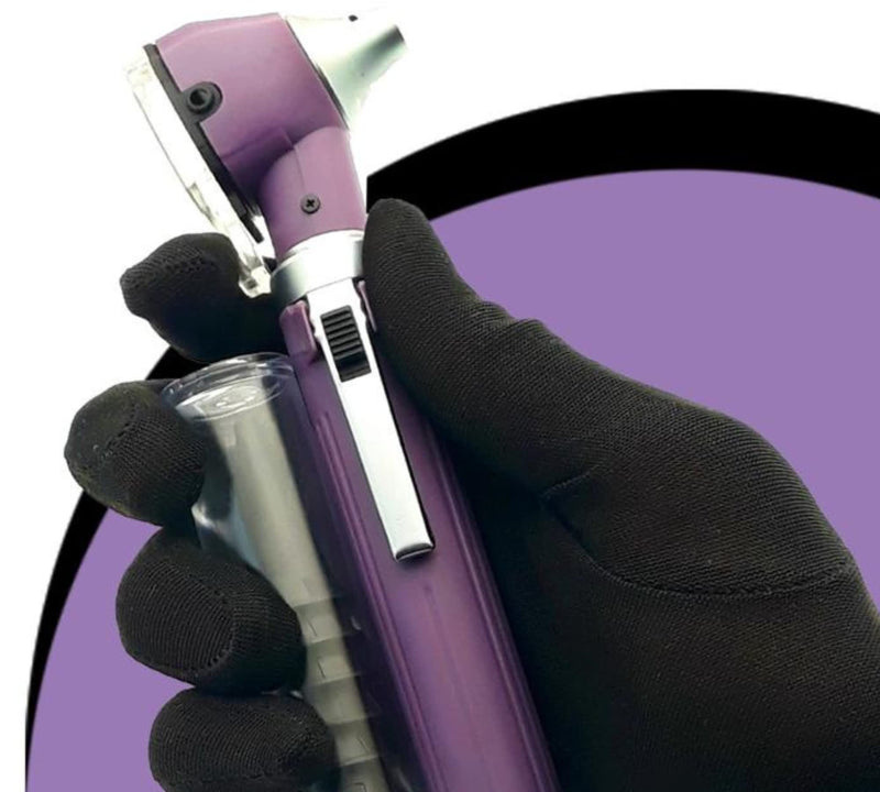 Brilliance German Fiber Optic Otoscope - Professional Ear Scope with LED Light and Speculum for Ear Examination and Diagnosis - Ideal for Professional and Home Use - Purple Color - BeesActive Australia
