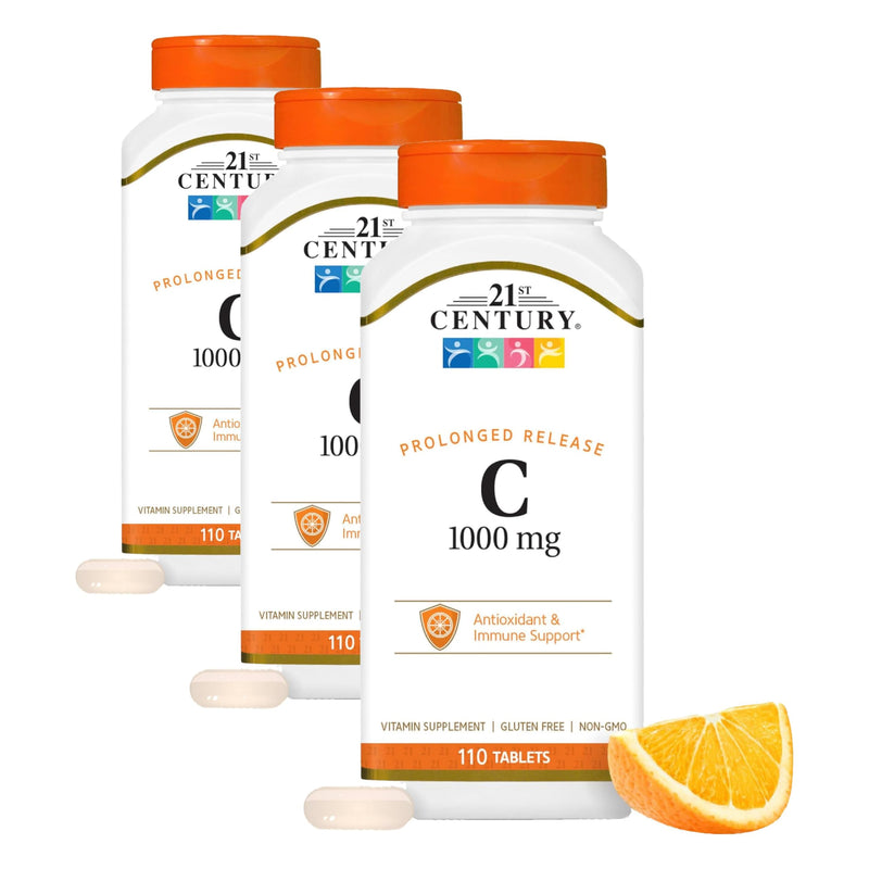 21st Century C 1000 mg Prolonged Release Tablets 110 Count (Pack of 3) 110 Count (Pack of 3)
