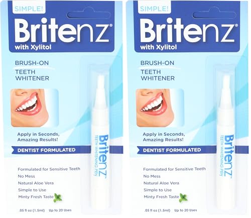 Natural Teeth Whitening Pen, .05 fl. oz. (Pack of 2) Mint 0.05 Ounce (Pack of 2)