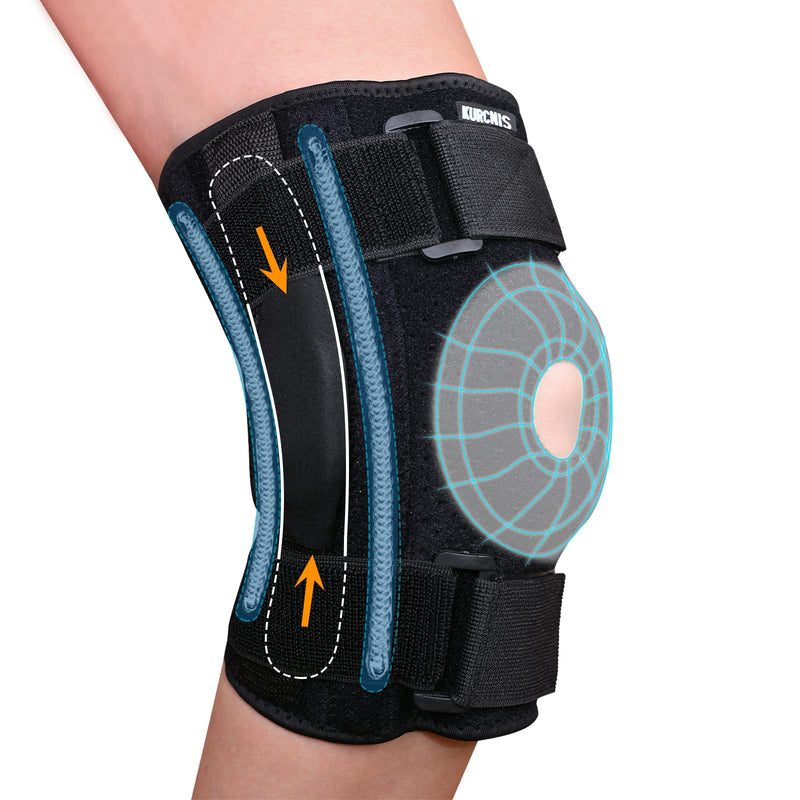 Hinged Knee Brace with Side Stabilizers,Knee Braces Relief for Knee Pain Arthritis for Men Women,Provide the Stable Support Protection for Meniscus ACL MCL Tear Recovery(X-Large,Plus Size) X-Large - BeesActive Australia