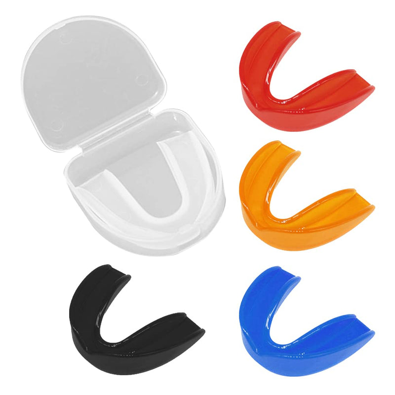 Mouth Guards Sport (5 Pcs) for Youth Teen and Aldult,Football Mouthguard with Case,Sports Gum Guard Teeth Armor Game Guard for Boxing Basketball Hockey Karate Lacrosse Rugby Wrestling Taekwondo - BeesActive Australia