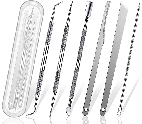 6pcs Ingrown toenail Tool, Toenail File and Lifters Natural color