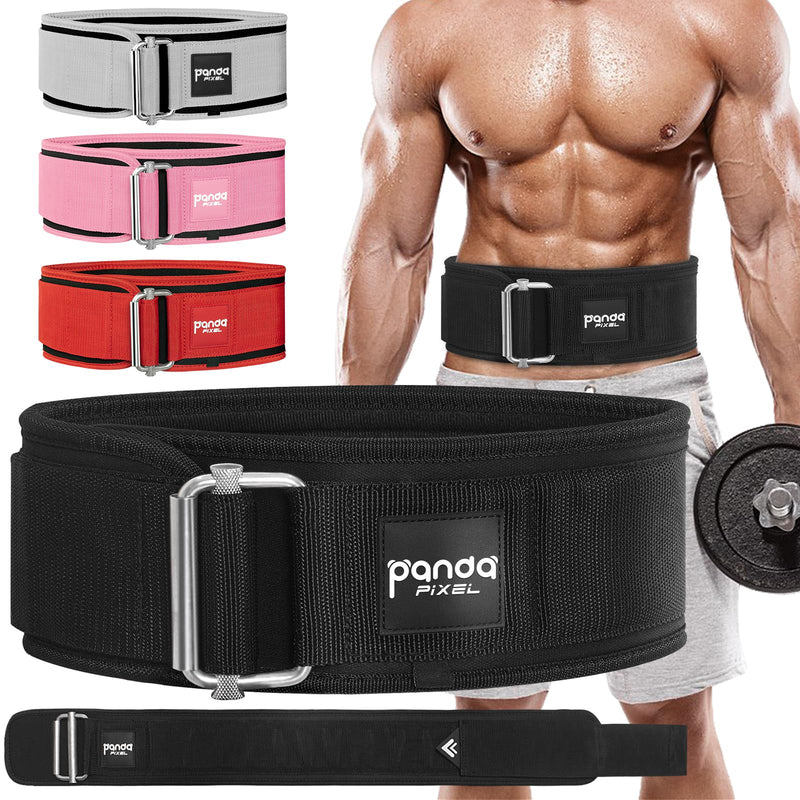 Weight Lifting Belt, PIXEL PANDA Self-Locking Weightlifting Belt, Weight Lifting belts, Premium Gym Belt for Men and Women, Professional Powerlifting Belt for Workout Fitness Squats Deadlifts Bodybuilding Medium (29-34"/75-88CM) Black - BeesActive Australia