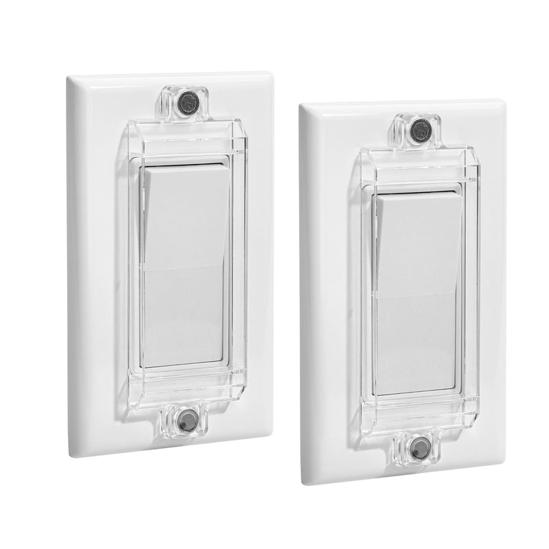 Bates Magnetic Light Switch Guard, 2 Pack, Clear, Child Proof Cover, Lock, Wall Switch Guard - BeesActive Australia