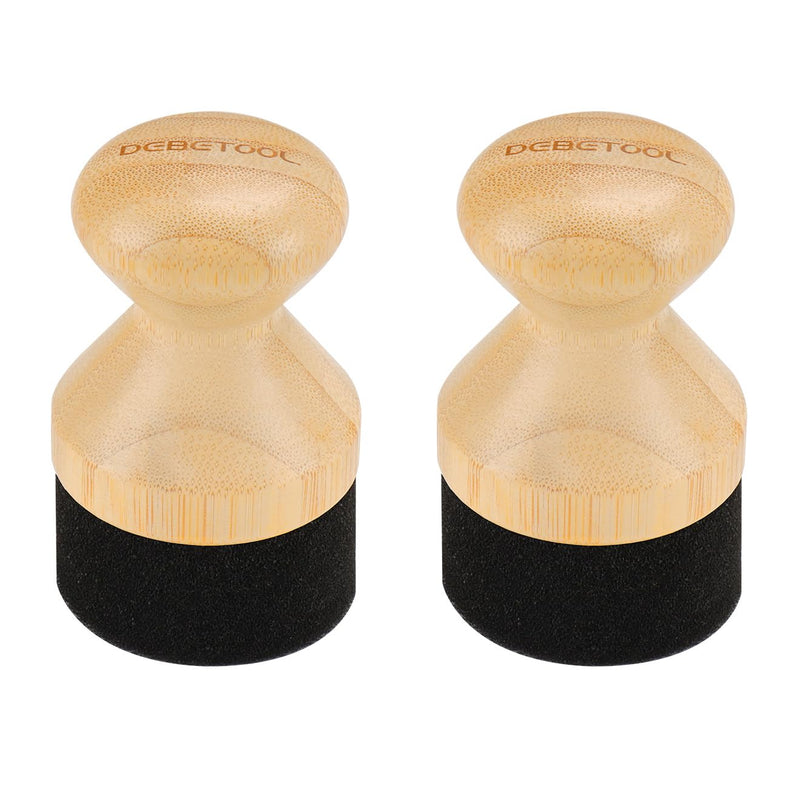 2Pack Cutting Board Oil Wax Applicator for Food Grade Mineral Oil Board - Natural Bamboo Applicator for Cutting Boards，Wooden Spatula，Spoon and Other Utensils - BeesActive Australia