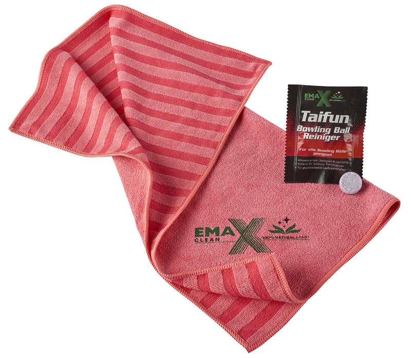 EMAX CLEAN | Taifun | Bowling-Ball-Cleaner | All-Purpose Cleaning Agent for Bowlingballs | Ball-Cleaner Tablet | Made in Germany Tab & Towel - BeesActive Australia