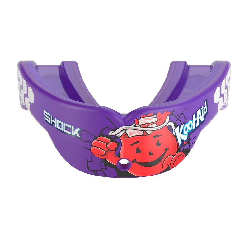 Shock Doctor Gel Max Power Sports Mouth Guard, Flavored Sports Mouthguard for Football, Lacrosse, Hockey, Basketball, Flavored Mouth Guard, Youth & Adult, Adult, Kool-Aid Grape OSFA - BeesActive Australia