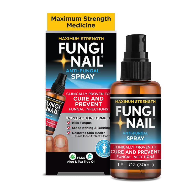 Fungi-Nail Anti-Fungal Foot Spray, Kills Fungus That Can Lead to Nail & Athlete’s Foot with Tolnaftate & Clinically Proven to Cure Infections - 1 Oz 1 Fl Oz (Pack of 1)