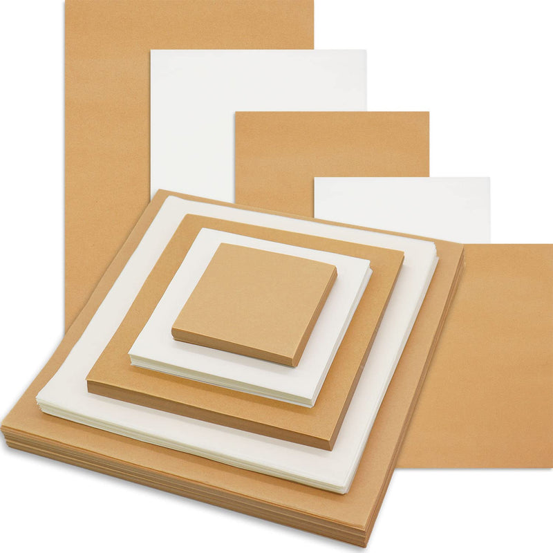 Parchment Paper Sheets, Pre-cut Unbleached Parchment Baking Paper for Air Fryer, Oven, Bakeware, Steaming, Cooking Bread, CupCake, Cookies (6"x6" Brown 500 Pcs) 6"x6" Brown 500 Pcs - BeesActive Australia