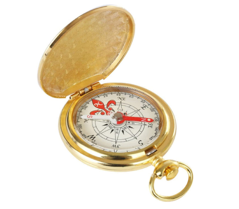 Camping Survival Metal Pocket Compass Nightlight Military Compass Suitable for Hiking, Camping, Backpacking, Hunting, Mountaineering, Outdoor Activities Survival Equipment Style 2 - BeesActive Australia