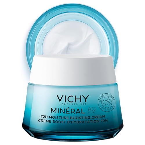 VICHY Mineral 89 Daily Face Moisturizer with Hyaluronic Acid Lightweight Cream for All Skin Types
