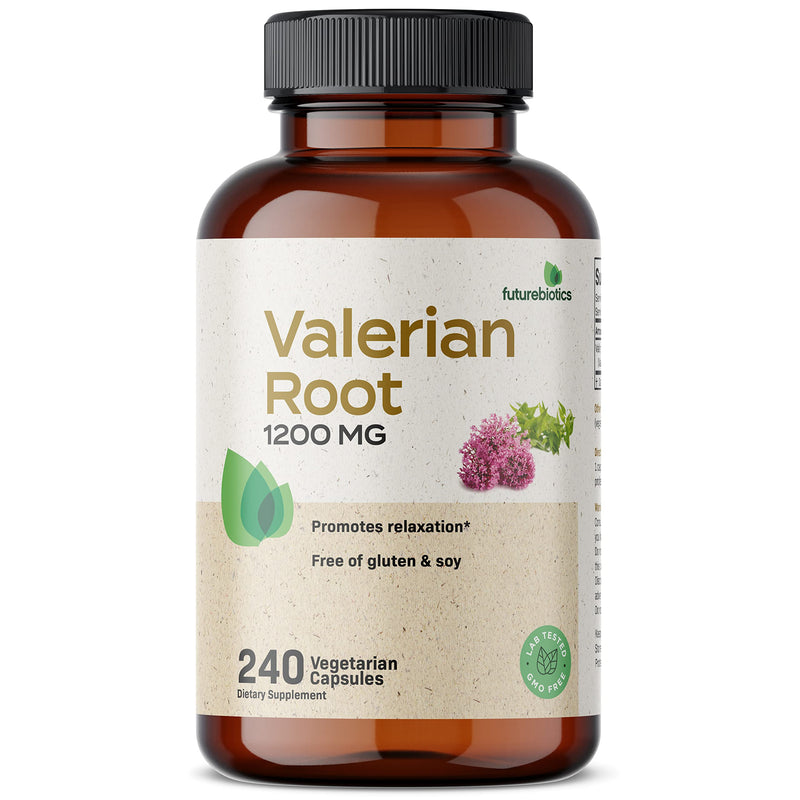 Futurebiotics Valerian Root 1200 MG Promotes Relaxation NON-GMO, 240 Vegetarian Capsules - BeesActive Australia