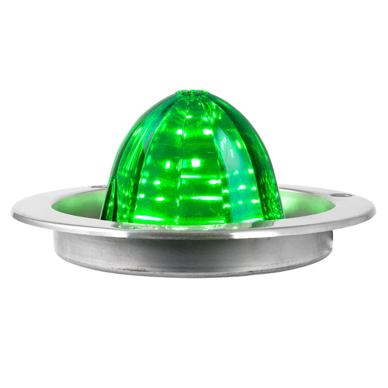 GG Grand General 81916 Green/Green Classic Watermelon 18 LED Light with Stainless Steel Flange Mount Bezel - BeesActive Australia