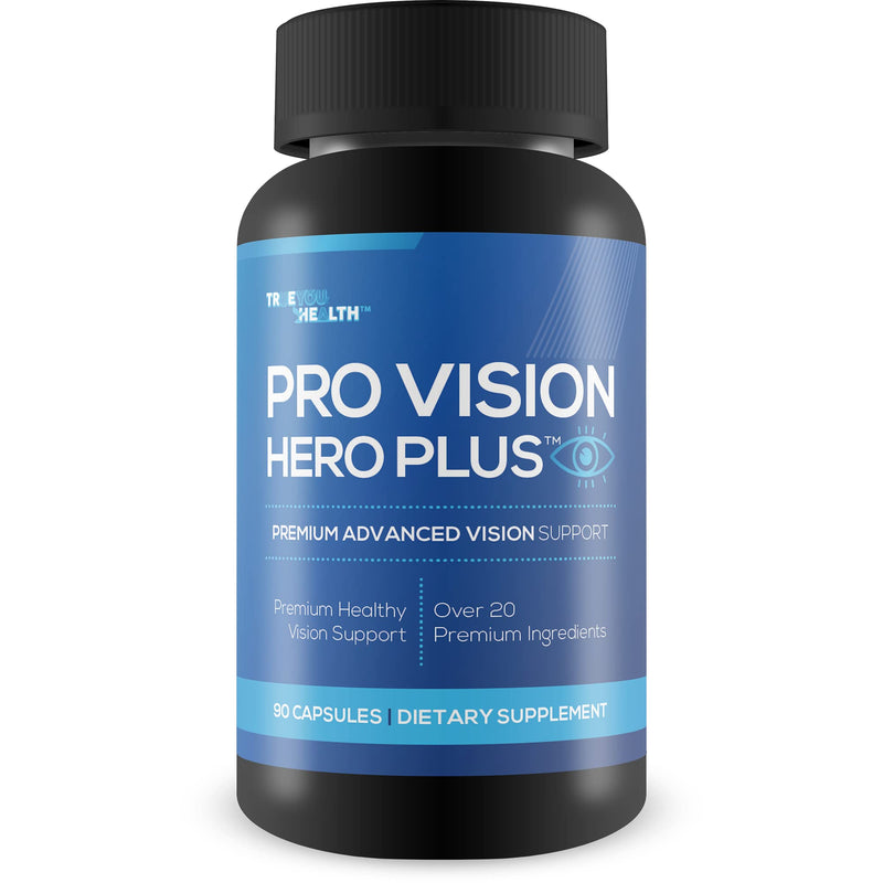 Pro Vision Hero Plus - Premium Advanced Vision Support - Vitamin, Mineral, & Herbal Vision Supplement - Support Healthy Day & Night Vision - Promote Reduced Eye Strain & Eye Pressure - Aid Eye Health - BeesActive Australia