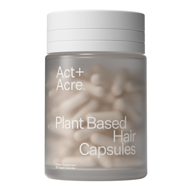 ACT+ ACRE, Thick + Full Hair Capsules, Biotin Supplement, 60ct | Bamboo, horsetail & vitamin C strengthen roots & add density, vegan, gluten-free, mint essenced