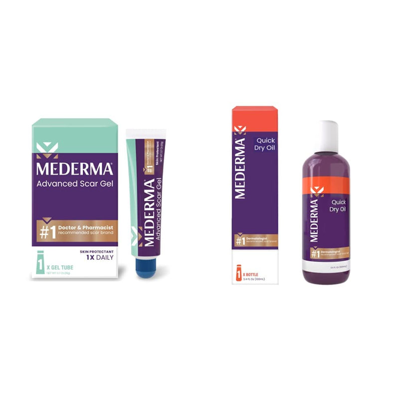 Mederma Advanced Scar Gel Quick Dry Oil Scar and Stretch Mark Treatment
