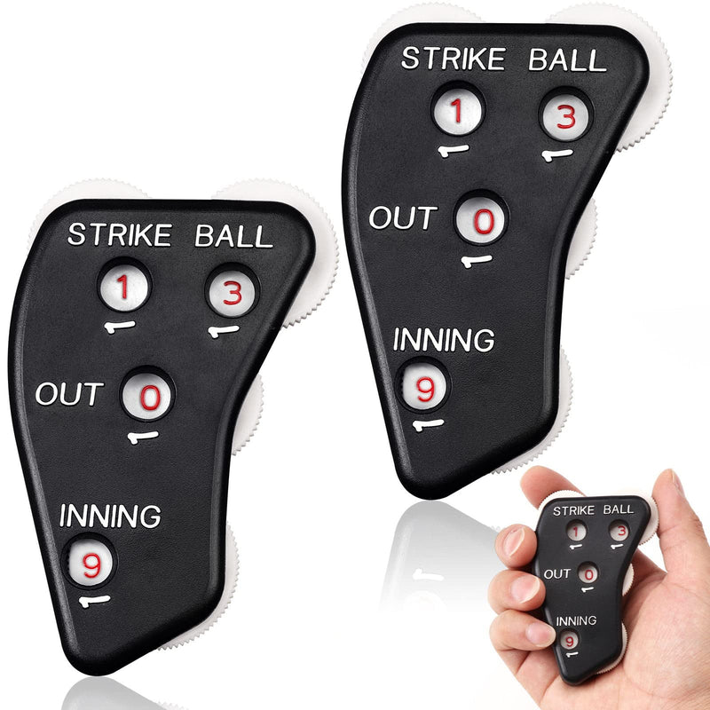 PECMER 4-Dial Umpire Indicator Umpire Accessories Set Baseball Counter Clicker Baseball Umpire Gear Umpire Gear Set for Softball 2 PCS - BeesActive Australia