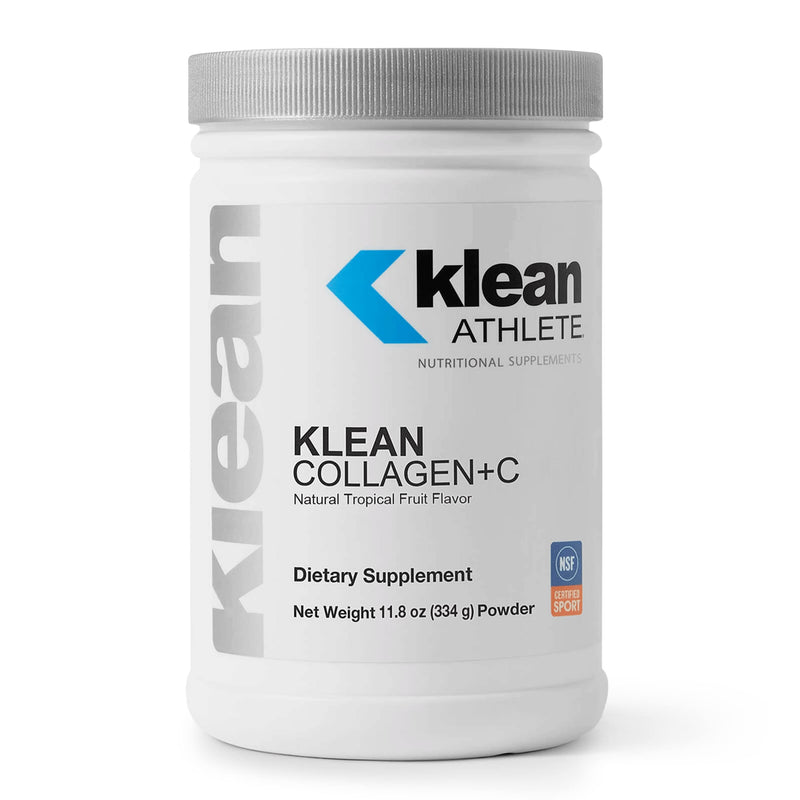 Klean Athlete Klean Collagen+C, Natural Tropical Fruit Flavor, 11.8 Ounces | Supports Musculoskeletal Health to Help Optimize Performance and Mobility*, Supports Healthy Joint and Connective Tissue*