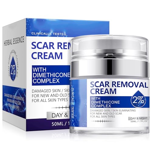Scar Cream, Scar Removal Cream - Advanced Scar Cream for Surgical Scars, Acne Scars, C-Section, Burns, Stretch Marks -Effective for Old and New Scars Gel Acne Scar Treatment