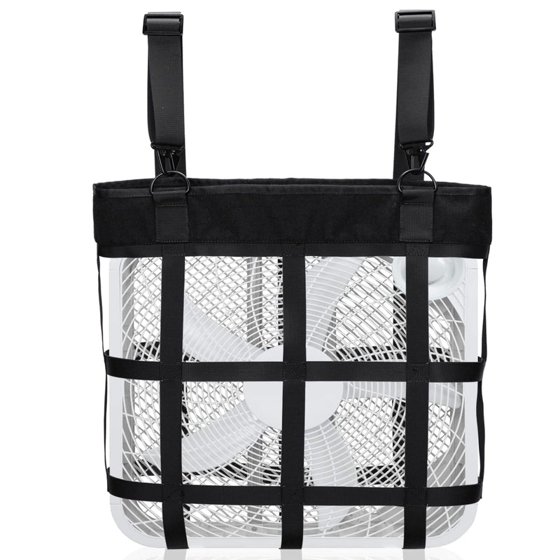 Box Fan Bag,Classic Horse Stall Fan Holder for 20"×20" Box Fan, Hanging Web Box Fan Carrier for Horse Stall, Barn, or RV - BeesActive Australia