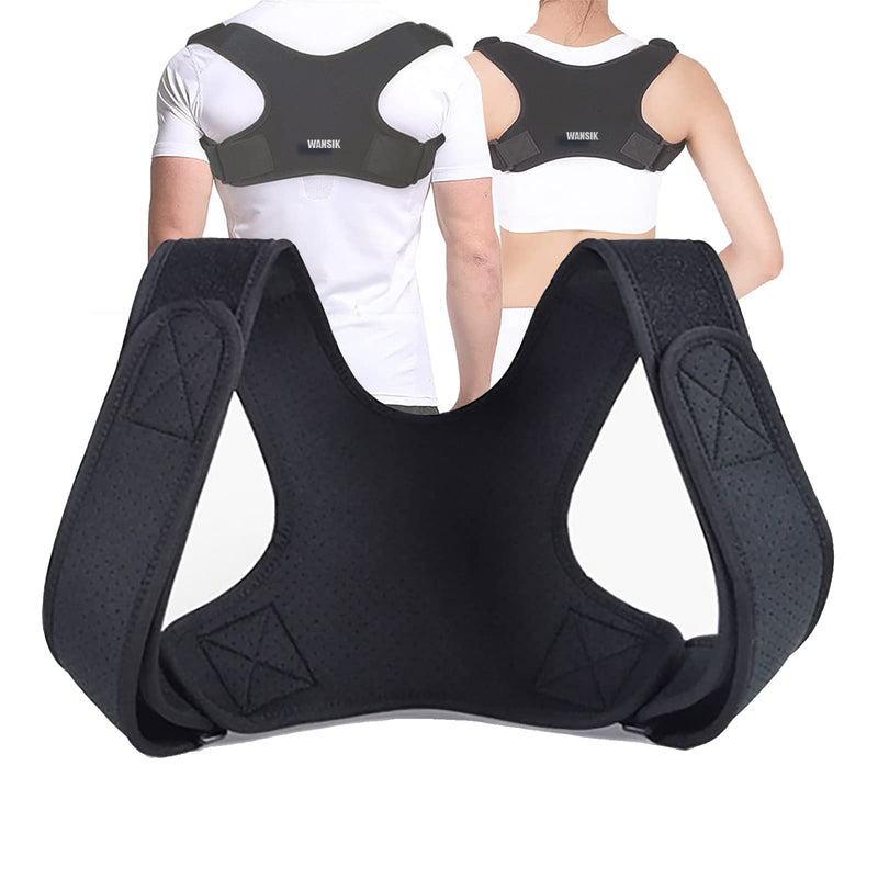 WANSIK Comfortable Adjustable Posture Corrector for Men and Women - Improve Your Posture, Reduce Back Pain, and Provide Clavicle Support (Universal) - BeesActive Australia