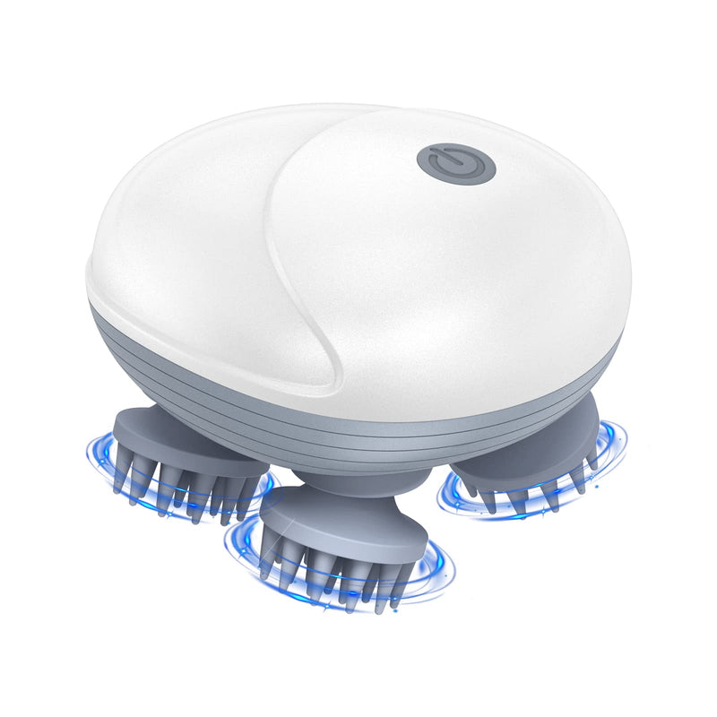 Upgraded Handheld Pet Massager for Dogs and Cats, Electric Cat Massager Dog Massager, with 4 Rotatable Massage Heads, Three Modes, for Relieving Tight Stiffness Muscles, Promote Bonding White - BeesActive Australia
