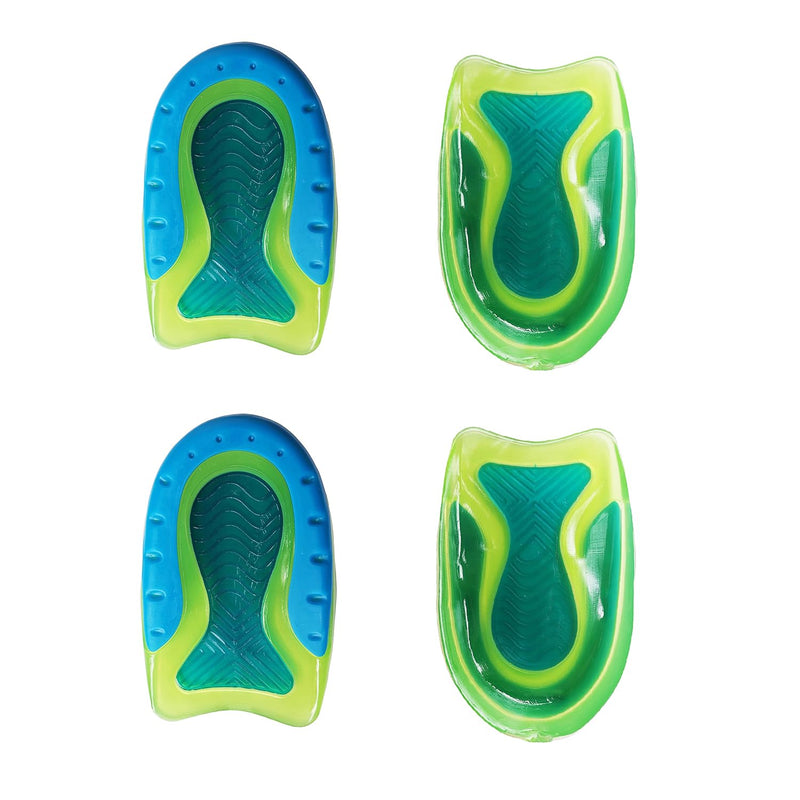 Kids Heel Cups for Heel Pain Sport Shock Absorbing Lightweight Gel Heel Inserts for Kid's with Sensitive Heels, Heel Spurs, Plantar Fasciitis, or Ankle Pain (2 Pairs Kid's Size 3-7 / Women 4-8) 2 Pairs Kid's Size 3-7 / women 4-8