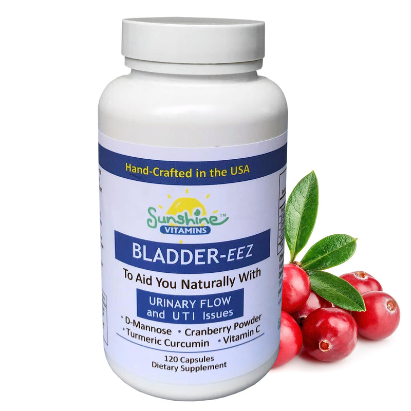 Bladder-EEZ | All-Natural Bladder Infection UTI Relief Support for Women with D-Mannose | Urinary Tract Infection Health with Immune System Support (1 Bottle of 120 Capsules)