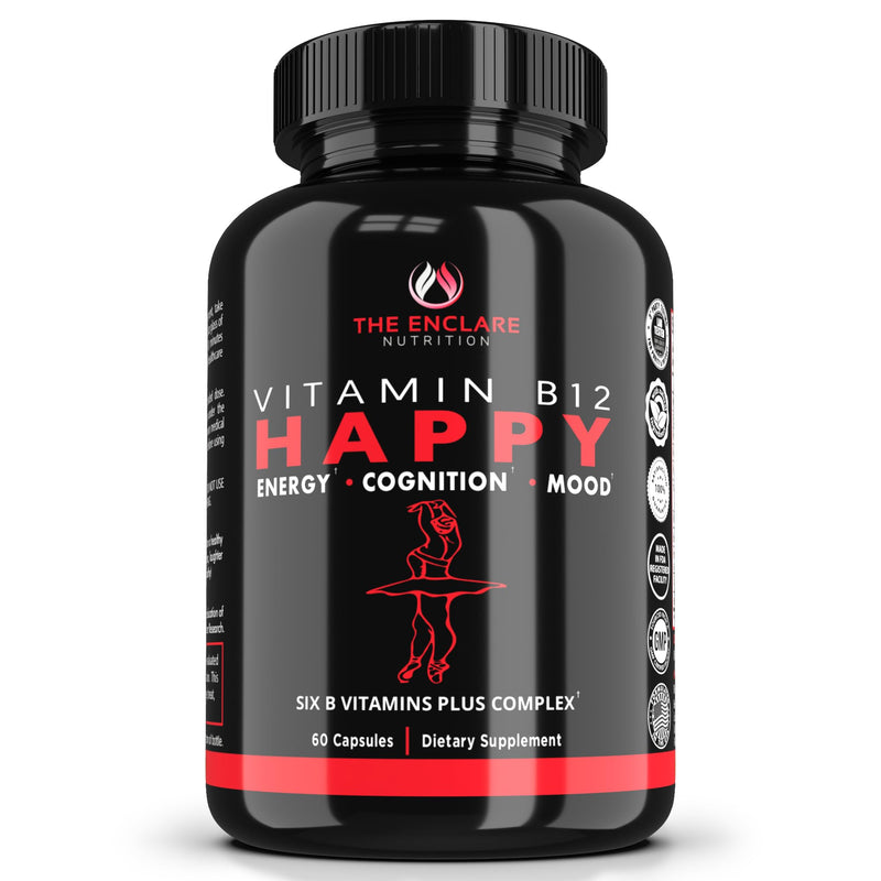 THE ENCLARE NUTRITION Vitamin B12 - Vitamin B Complex with Vitamin C, Biotin, Inositol, Folic Acid, B Vitamins, B1, B2, B3, B4, B5, B6, B7, B8, B9. Brain, Heart, Immune Support, Energy Supplements (1) 1