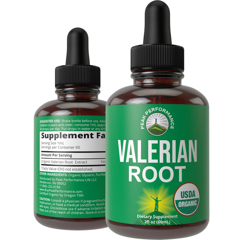 USDA Organic Valerian Root Liquid Drops Supplement. Vegan Extract Tincture for Relaxation, Sleep, Calm. Great Alternative to Valerian Capsules. Zero Sugar, Gluten Free Supplements for Women and Men - BeesActive Australia
