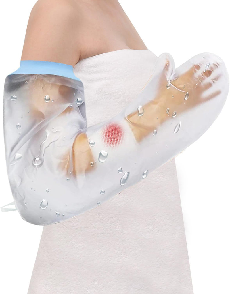 Cast Covers for Shower Arm, Waterproof Cast Cover Arm Adult, Soft Comfortable Cast Protector for Shower, Reusable Elastic Cast Bag for Bandage, Wound Care Supplies, After Surgery Gifts - BeesActive Australia
