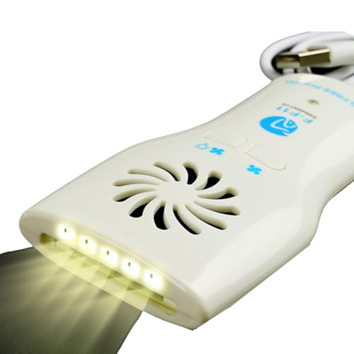 Dental Scope Mirror Handle, Anti Fog Doublesided Mirror Handle with LED Light Oral Inspection Kit for Teeth Oral Cavity Care, Dentist Tool, 12x6x2cm/4.7x2.4x0.8in