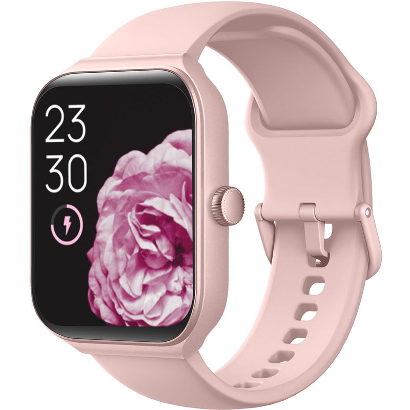 TOOBUR Smart Watch for Women Alexa Built-in, 1.95" Fitness Tracker with Answer/Make Calls, IP68 Waterproof/Heart Rate/Sleep Tracker/100 Sport Modes, Fitness Watch Compatible Android iOS fits 145mm-190mm wrists Pink - BeesActive Australia