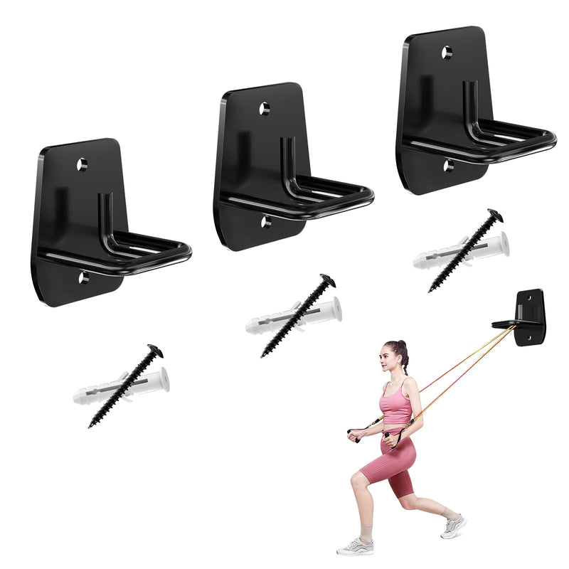RCHYFEED Wall Mount Resistance Band Anchor, 3PCS Workout Anchors Hooks for Resistance Bands, Home Gym Accessories Equipment for Body Weight Straps, Strength Training, Physical Therapy Exercise