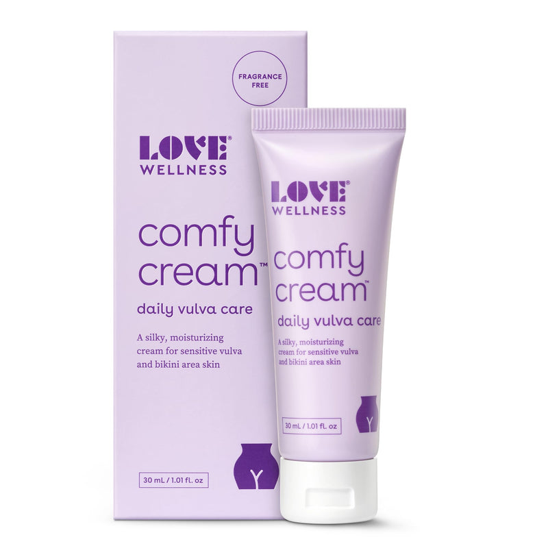 Love Wellness Vulva Moisturizer Comfy Cream | Daily Care for Dryness & Sensitive Vulva | Non-Irritating & Fragrance-Free | Intimate Feminine Hygiene Products for Women | 1.01 oz. - BeesActive Australia