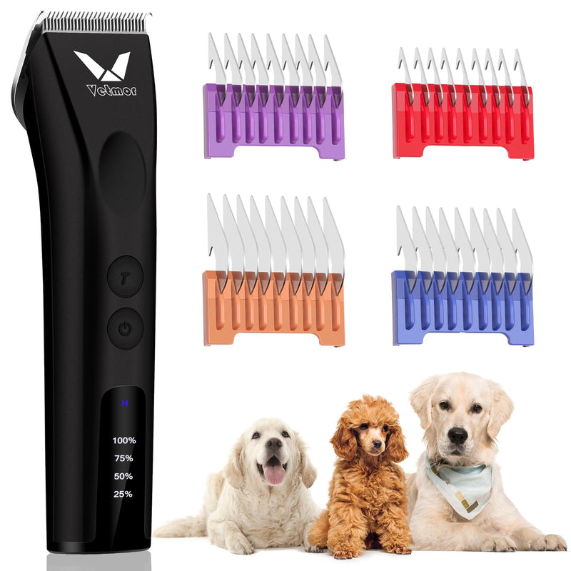Professional Animal Pet Dog Cat and Horse Cordless Hair Clipper Grooming Kit with 5 in 1 Blade - BeesActive Australia