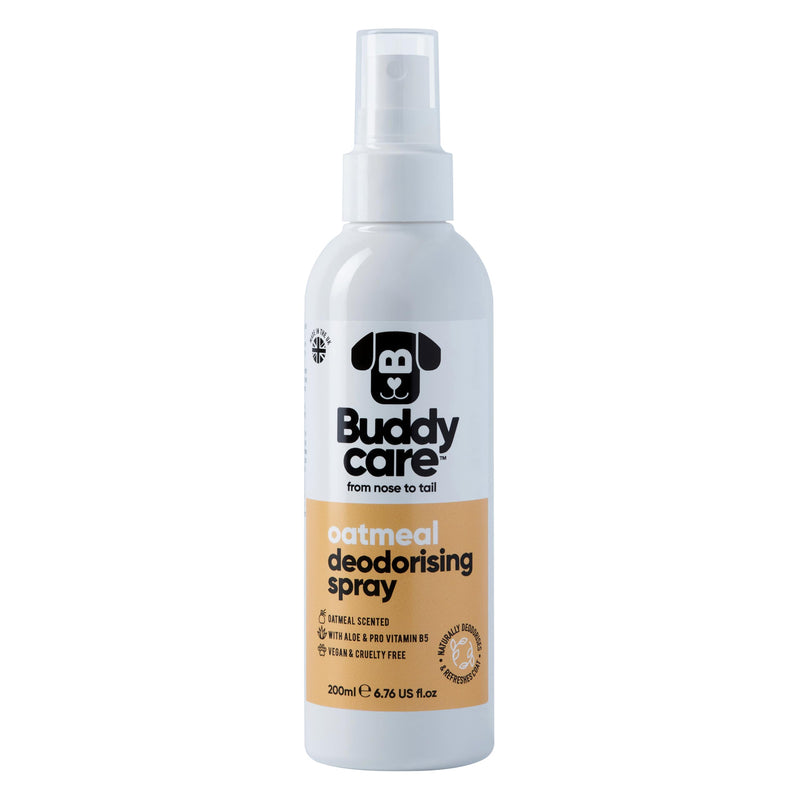 Dog Deodorising Spray - Deodorising Spray for Dogs - With Aloe Vera and Pro Vitamin B5 (Oatmeal, 200ml) - PawsPlanet Australia
