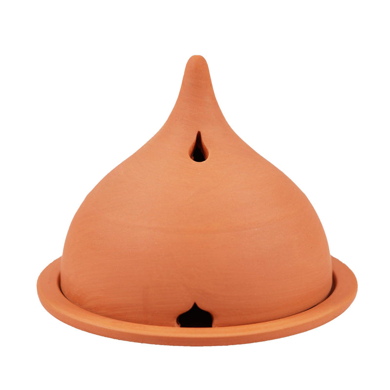SENTJO Premium 100% Hand-Made Ceramic Incense Burner, Incense Holder, Aromatherapy, Home Decor, Backflow Incense Powder, Cones and Stick, Made in France, (Natural Color) Natural Clay - BeesActive Australia