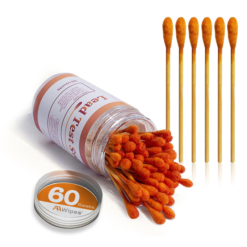AAwipes Lead Test Swab Kit (60 Rapid Home Testing Swabs) 30-Second Results. Dip in Water. Home Use for - Painted, Jewelry, Ceramics, Wood (LS60) 60 - BeesActive Australia