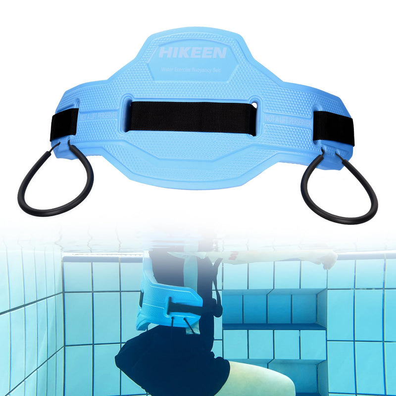 Swim Floating Belt,Water Aerobics Swimming Belt with Fixing Straps,Jogger Floatation Aid Buoyancy Belt for Swimming Pool Fitness and Fitness Workout Therapy Regular Size Blue