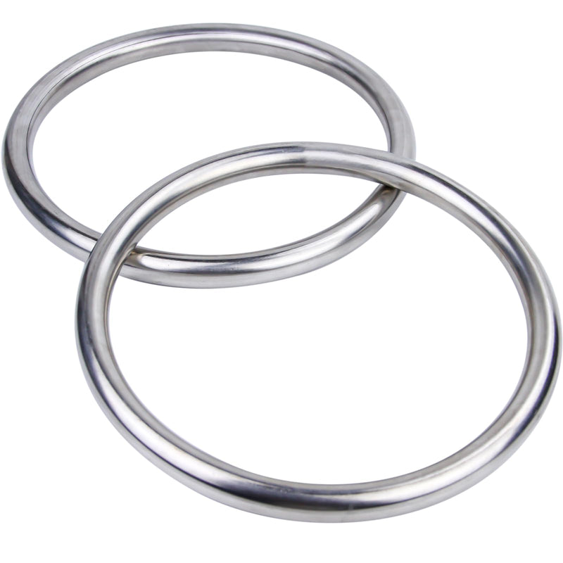 HYOUT Wing Chun Stainless Ring Yewen Sau Sticky Hand Strength Training Tsun Siu Lum Kung Fu Self Defense 2-Pack - BeesActive Australia