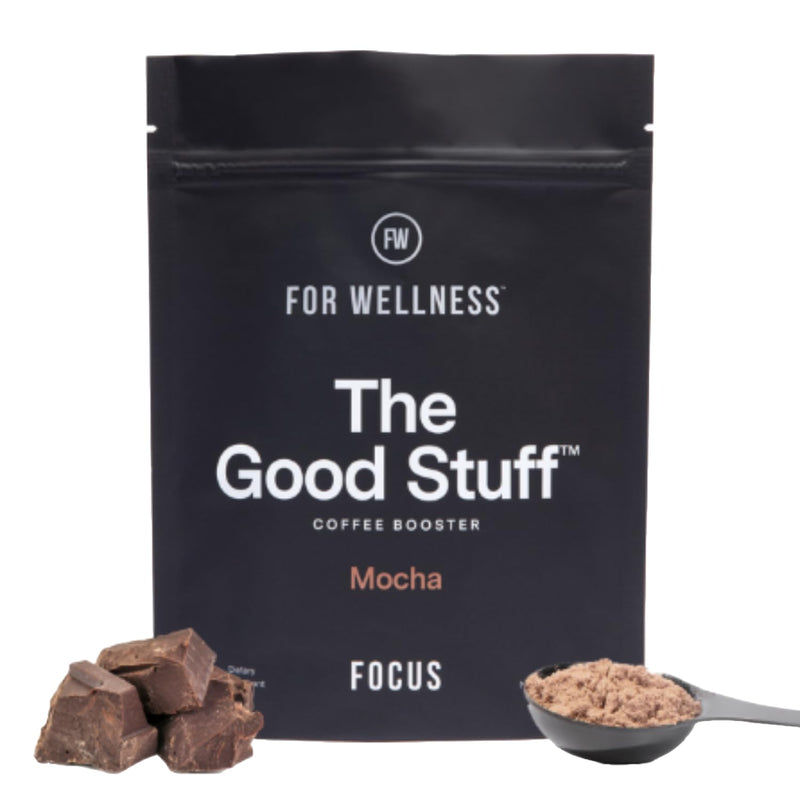 For Wellness The Good Stuff Focus ‚Äì Mocha Coffee Booster | Nootropic Collagen Creamer with MCTs for Focus, Energy & Wellness | Non-Dairy, Keto-Friendly, 30 Servings Focus Blend - 30 Serving Pouch - BeesActive Australia