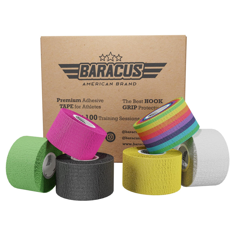 BARACUS Premium Thumb Tape Cross Training and Weightlifting for The Best Hook Grip - 23 ft Long - WOD Tape Chalk and Sweat Proof - Hook Grip Lifting Athletic Thumb Tape (EliteBox) Elitebox - BeesActive Australia