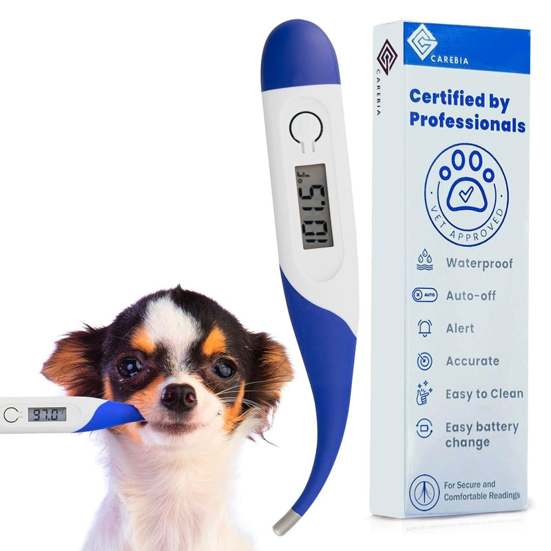 Digital Dog & Cat Thermometer - Veterinary Pets Thermometer for Dogs & Cats | Accurate & 10 Seconds Fast Temperature Detection with 3-Site Measurement | Waterproof Animal Thermometers - BeesActive Australia