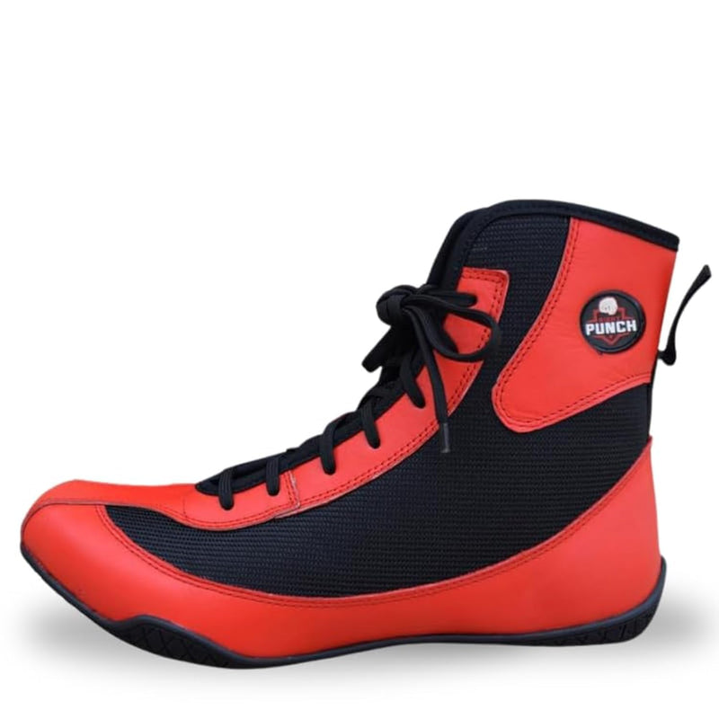 Professional Boxing Shoes for Men, Women 7 Red & Black - BeesActive Australia