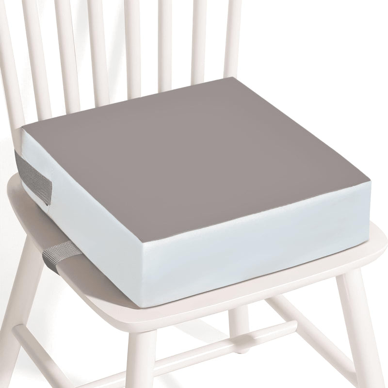 Booster Seat for Table - PU Waterproof Strong Support Toddler Booster Seat for Dining Table, Portable Booster Chair with Adjustable Elasticity Straps for Toddlers Eating Travel Home Grey - BeesActive Australia