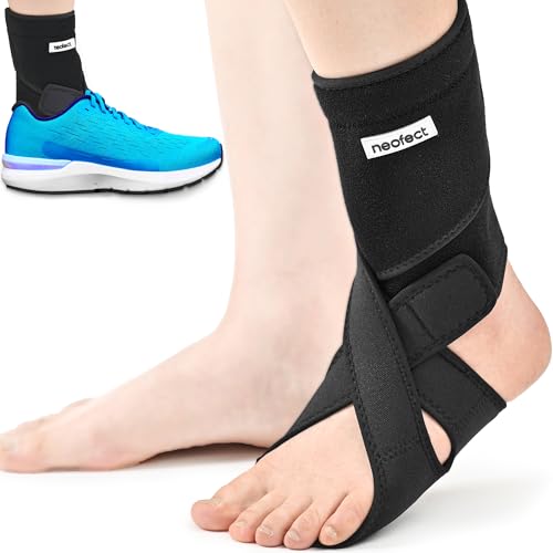 NEOFECT Drop Foot Brace - Adjustable AFO Ankle Brace for Walking & Stroke Recovery, Breathable Material for Ankle and Foot Support, Comfortable Design (Large/Left) LEFT Large / Left