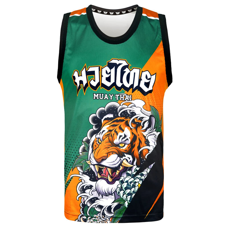Tuff Sport Tank Top Muay Thai Boxing Vest Top Workout Shirt Sleeveless Gym Fitness Training X-Large Tuf-tt107 - BeesActive Australia
